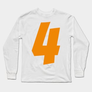 Lando Norris 4 - Driver Number Long Sleeve T-Shirt